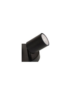 Lampadario 3 luci, Vico, metallo nero, diametro 20 cm, spot orientabile