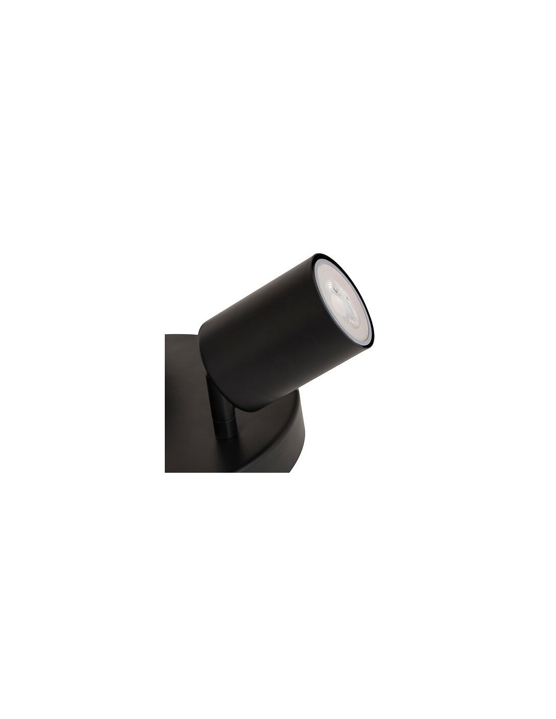 Lampadario 3 luci, Vico, metallo nero, diametro 20 cm, spot orientabile