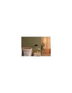 Applique 2 luci Vico, metallo nero, L. 28 x P. 10 x H. 16,5 cm, spot orientabile