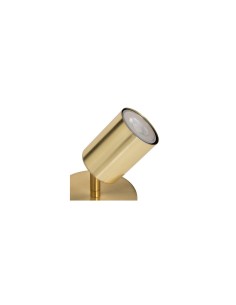 Applique Vico metallo dorato diametro 10 cm, spot orientabile