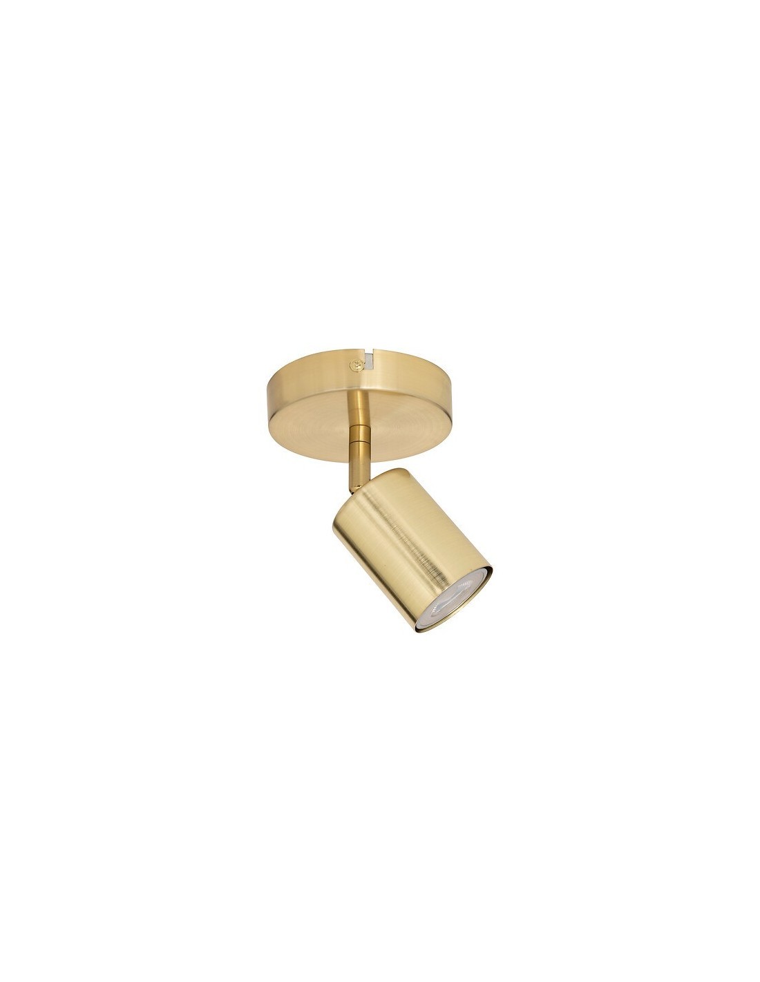 Applique Vico metallo dorato diametro 10 cm, spot orientabile