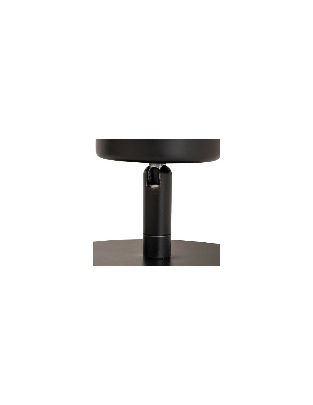 Applique Vico metallo nero diametro 10,5 cm, spot orientabile