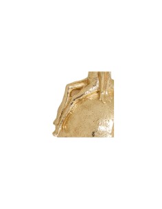 Statua famiglia Hapi, L. 16,5 cm, P. 13 cm, H. 22,5 cm, resina dorata