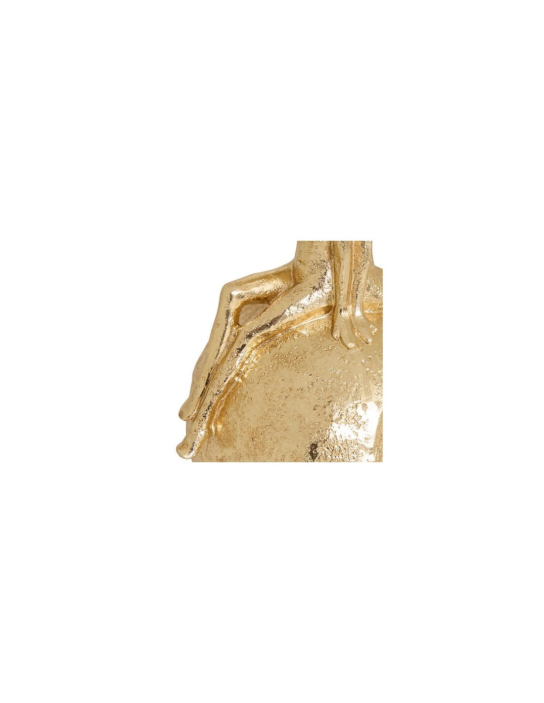 Statua famiglia Hapi, L. 16,5 cm, P. 13 cm, H. 22,5 cm, resina dorata