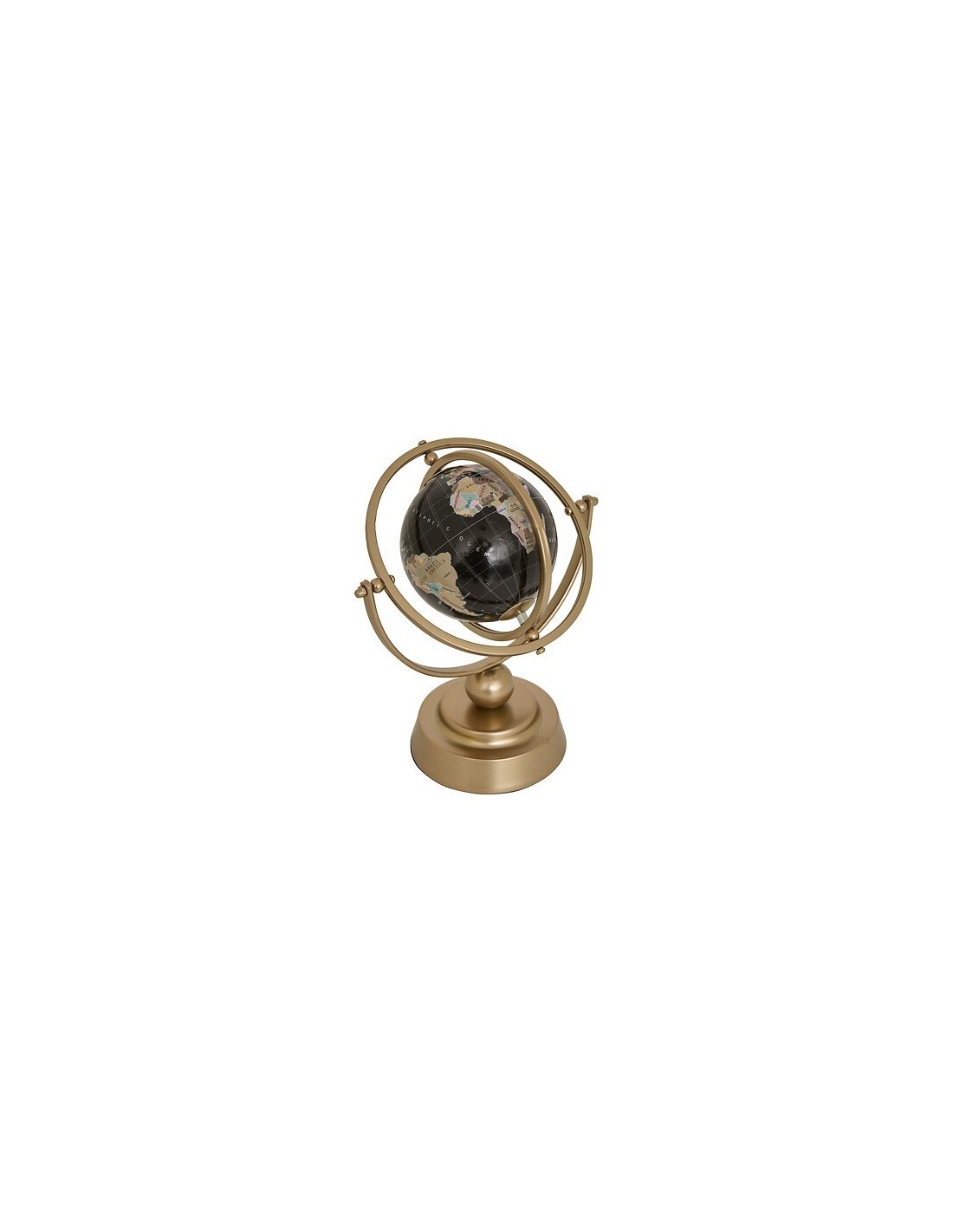 Globo terrestre, Bota, L. 20,5 cm, P. 11 cm, H. 24 cm, metallo bronzo