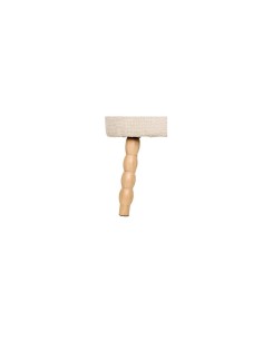 Sgabello d’appoggio, Spolo, D. 38 cm, H. 39 cm, ciniglia bianca