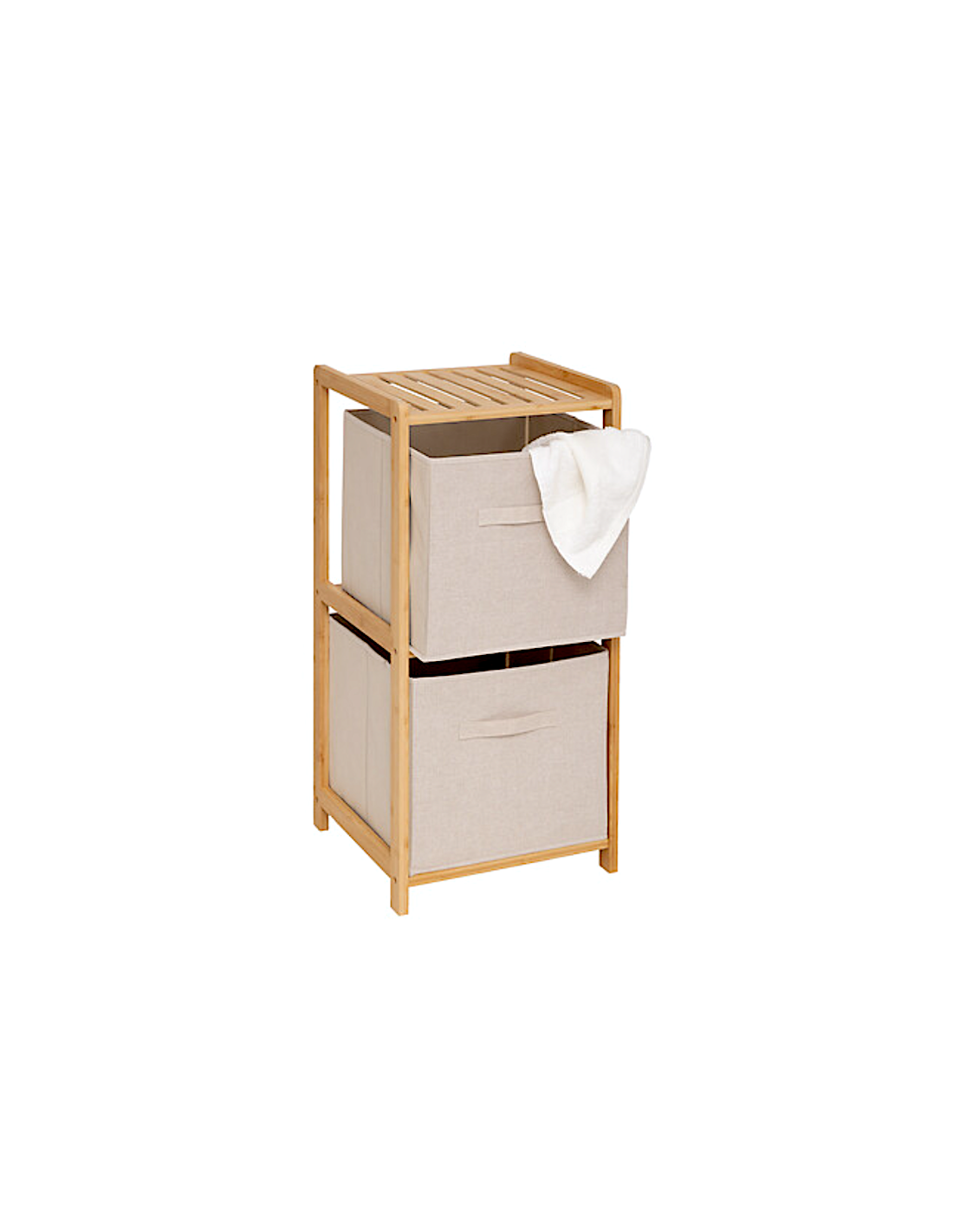 SCAFFALE BAGNO 206997 TIDY BOX 34X33X77CM BAMBOO