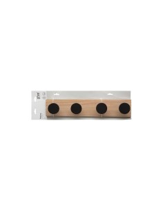 Patere in legno e metallo 4 teste 5five marrone