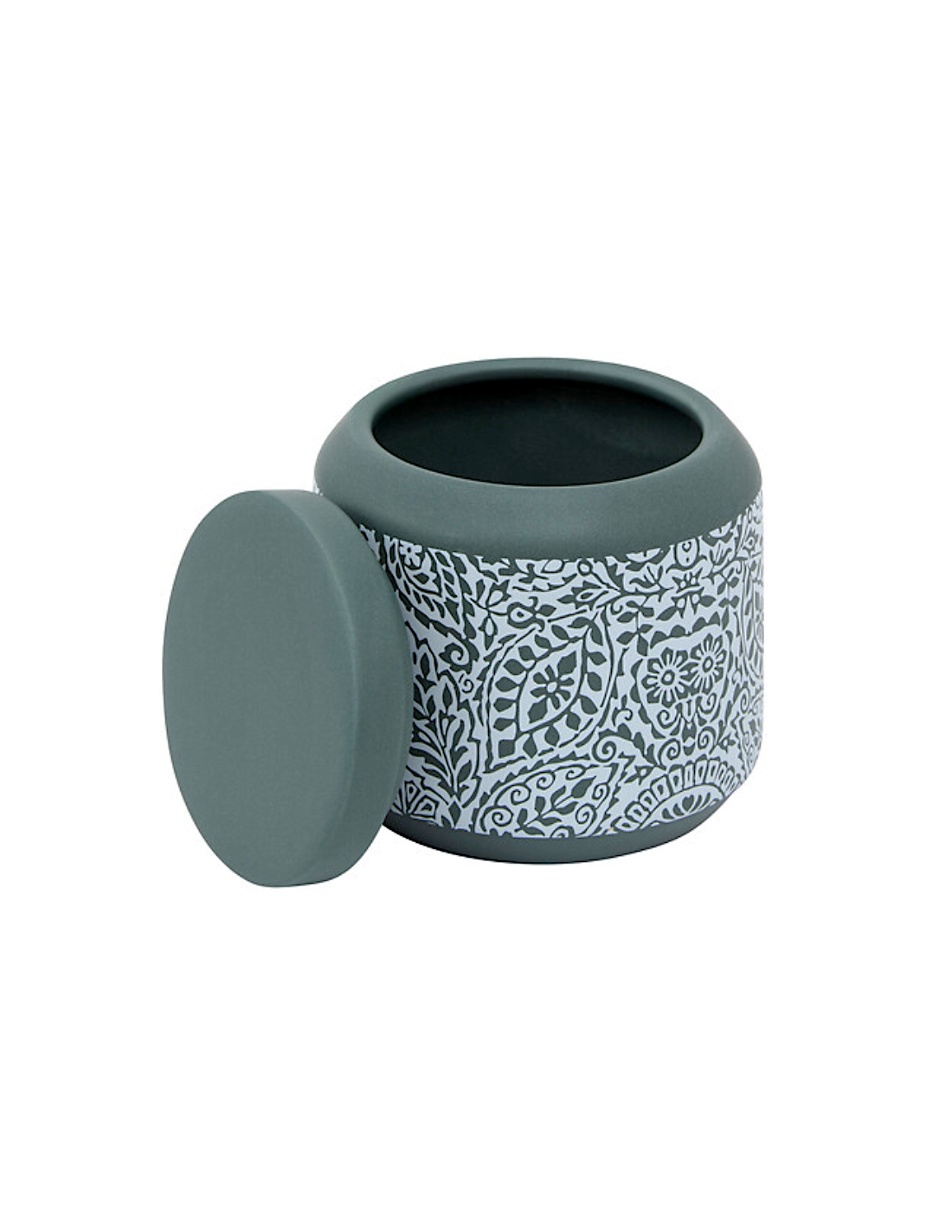 CONTENITORE 211408A ARBORIA VERDE 10X10CM CERAMICA