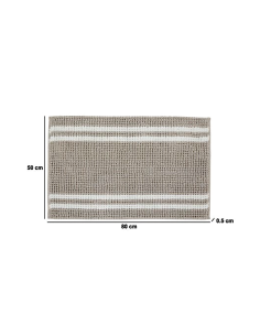 TAPPETO BAGNO 211426A MARRONE 80X50CM POLIESTERE