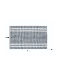 TAPPETO BAGNO 241426B GRIGIO 80X50CM POLIESTERE