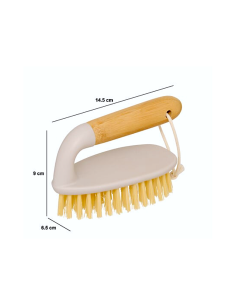 SPAZZOLA BUCATO 213229 PLASTICA/BAMBOO BEIGE
