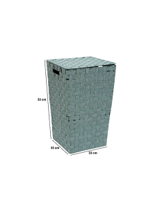 PORTABIANCHERIA 213342C LISE VERDE 33X33X53CM POLIESTERE