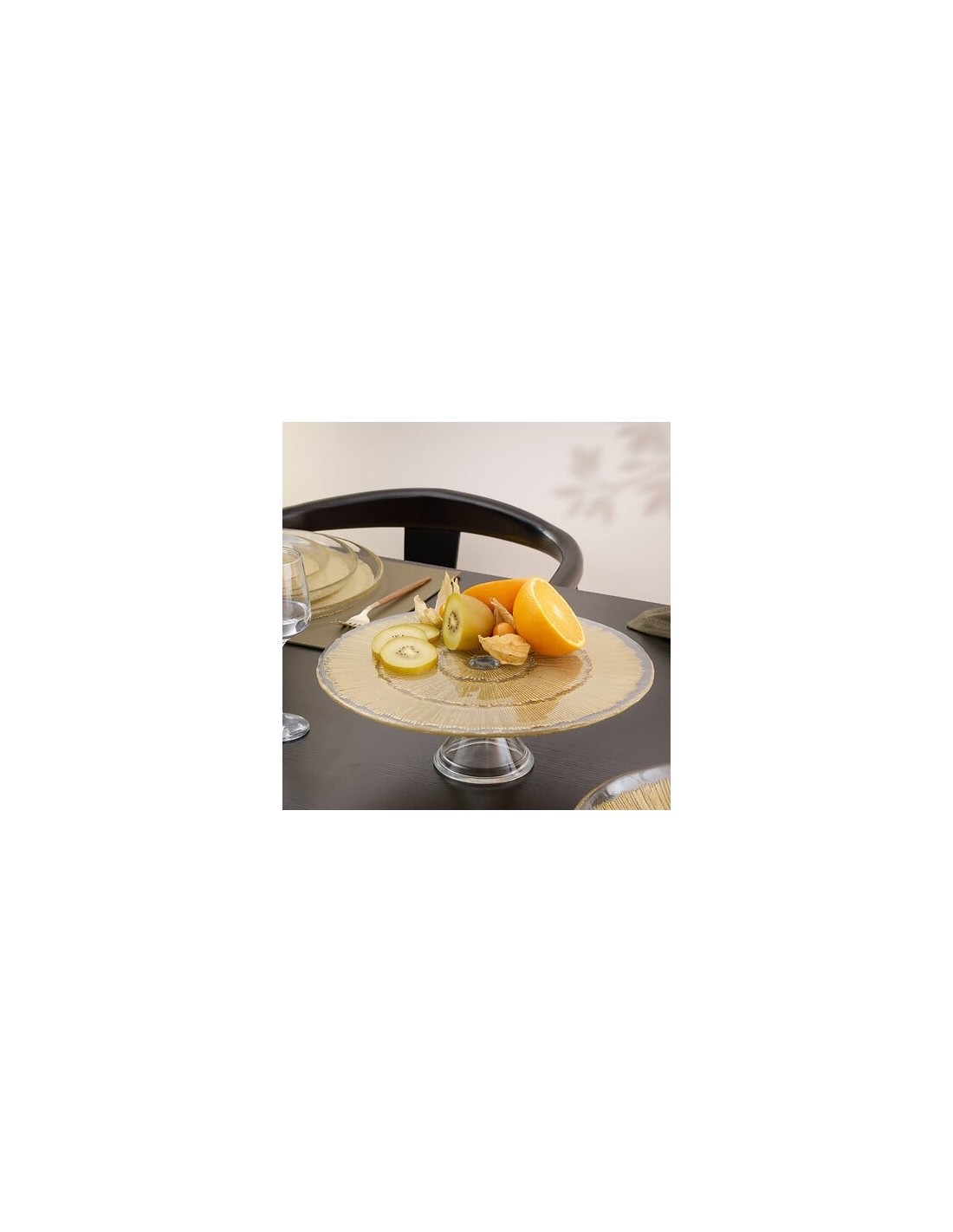 Espositore per dolci Céleste in vetro diam. 33 cm