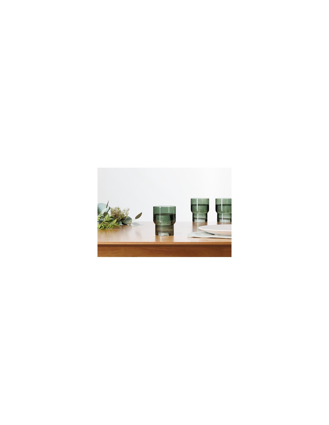 Set 6 bicchieri bassi Ella verde 30 cl