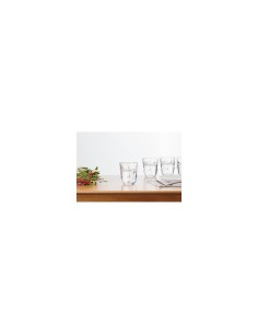 Set 6 bicchieri bassi Face trasparente 30 cl
