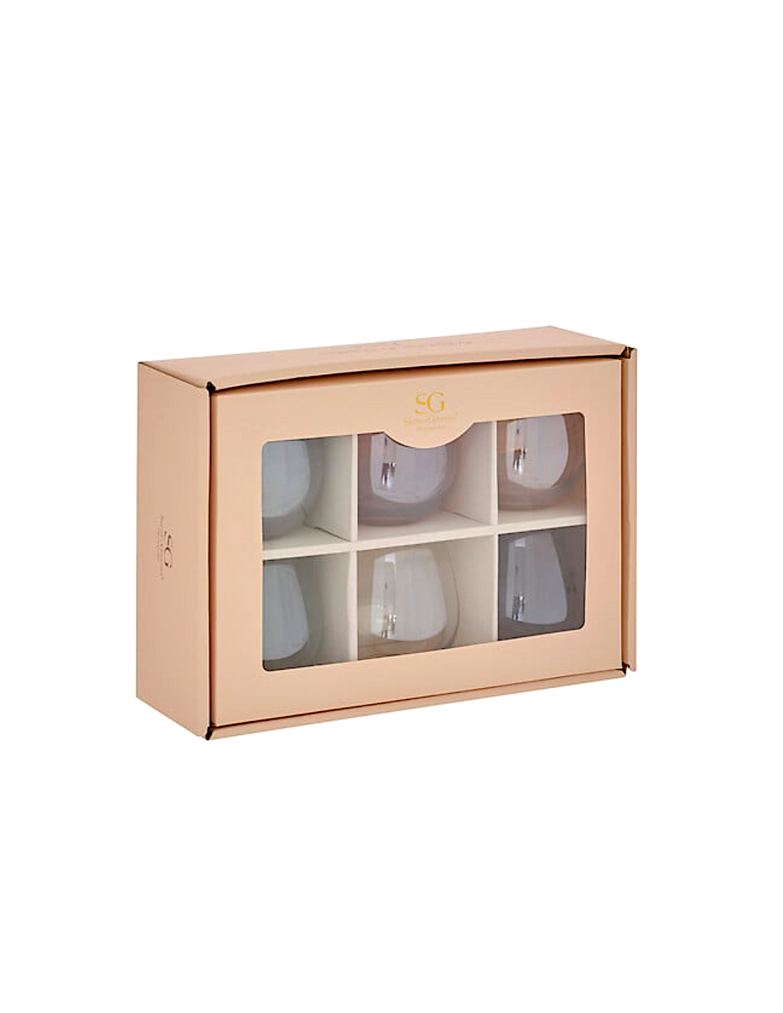 Set 6 bicchieri bassi Lucia 45 cl multicolore