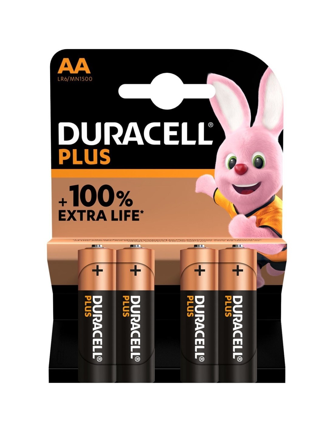 Duracell Plus Power Boost AA Stilo – Confezione da 4 Batterie Alcaline 1,5V