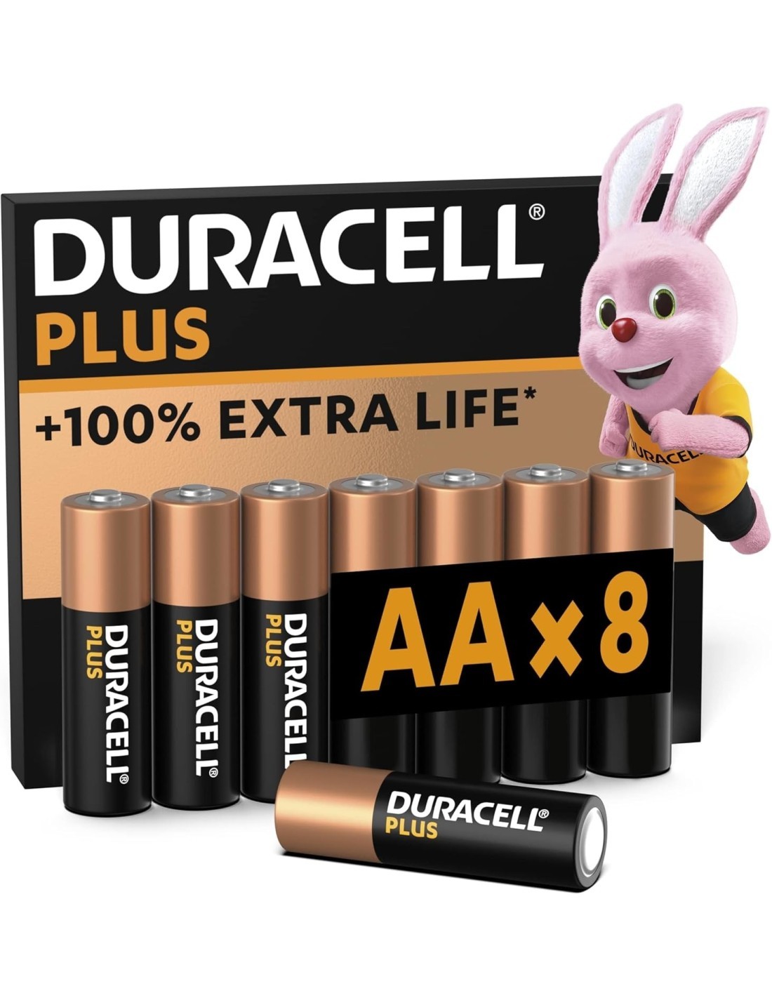 Duracell Plus Power Boost AA Stilo – Confezione da 8 Batterie Alcaline 1,5V