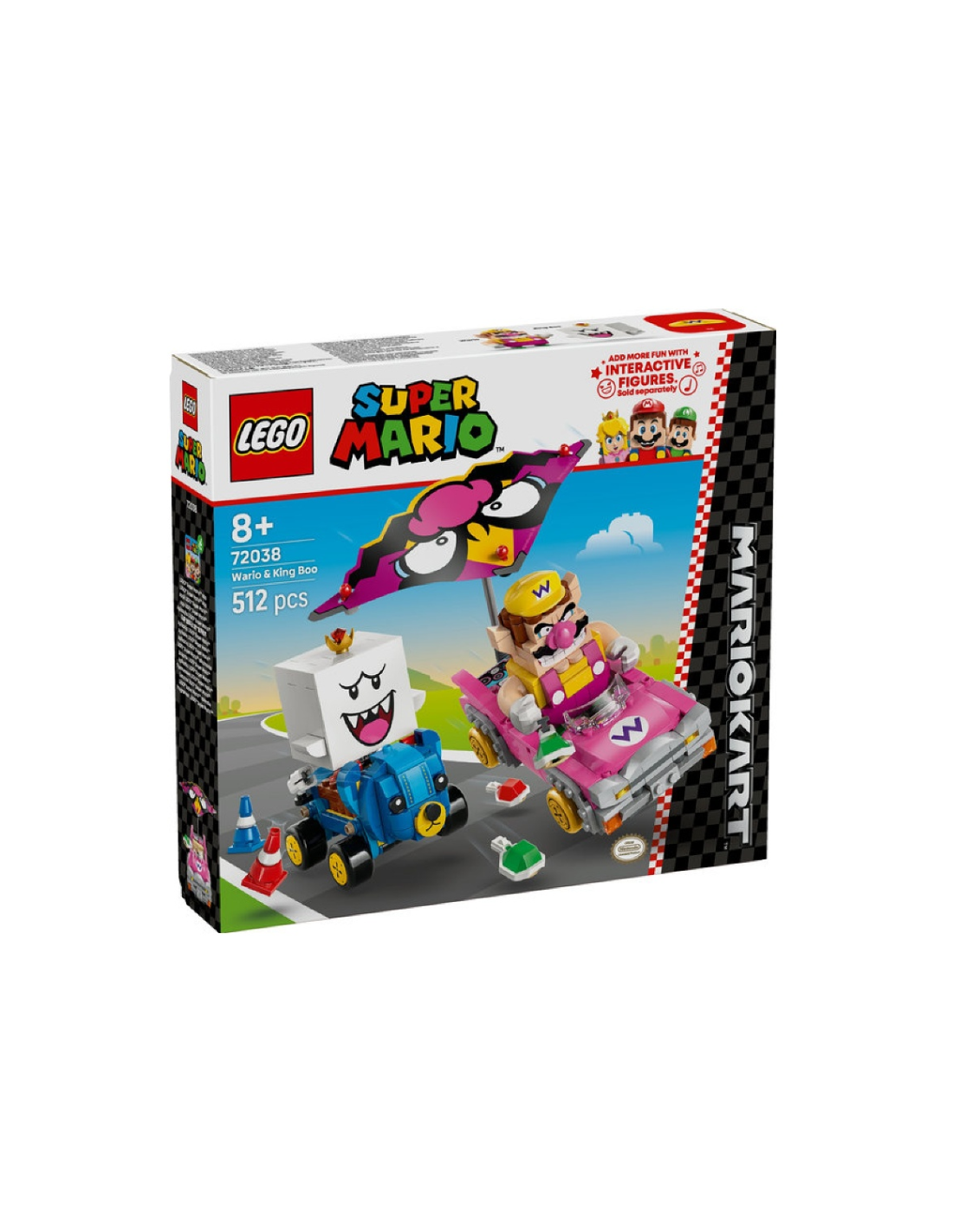 LEGO 72038 Super Mario Mario Kart – Wario e Re Boo
