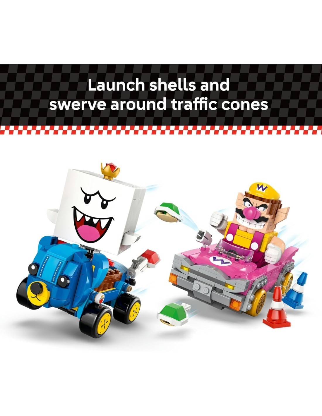 LEGO 72038 Super Mario Mario Kart – Wario e Re Boo