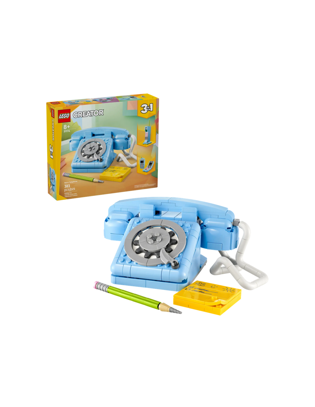 LEGO Creator 31174 Telefono Retrò – Set 3 in 1 Vintage