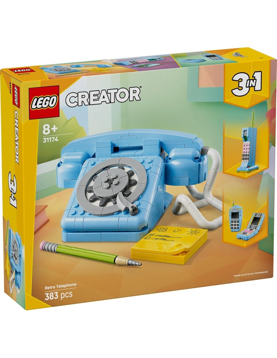 LEGO Creator 31174 Telefono Retrò – Set 3 in 1 Vintage