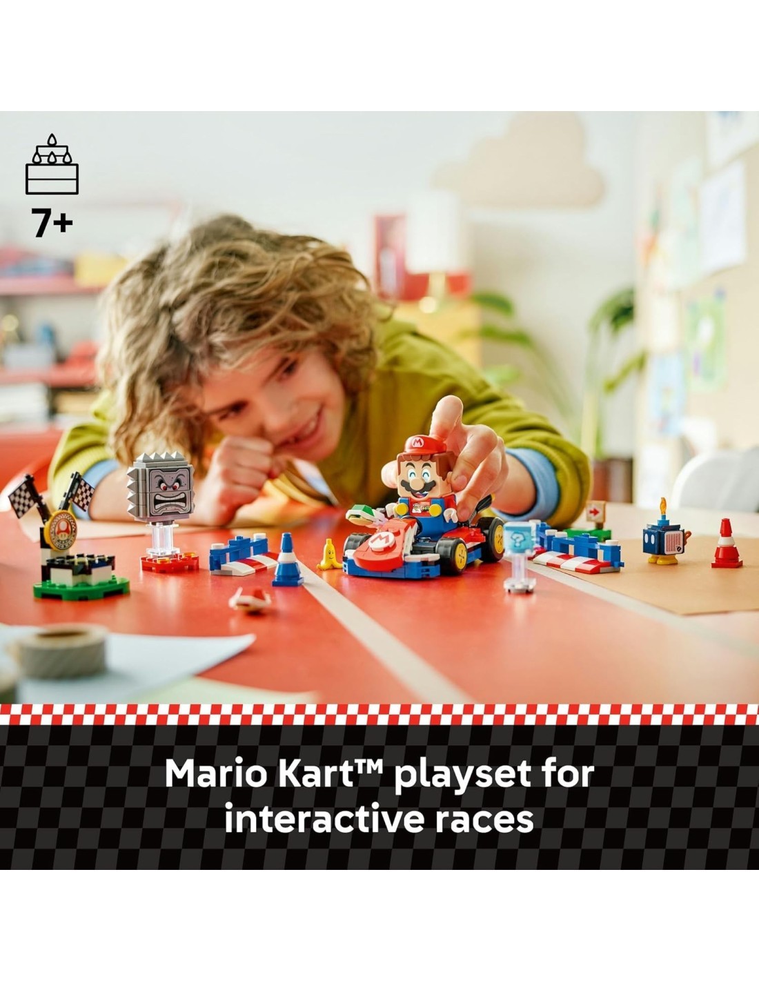 LEGO 72043 Super Mario Mario Kart Mario Interattivo e Kart Standard