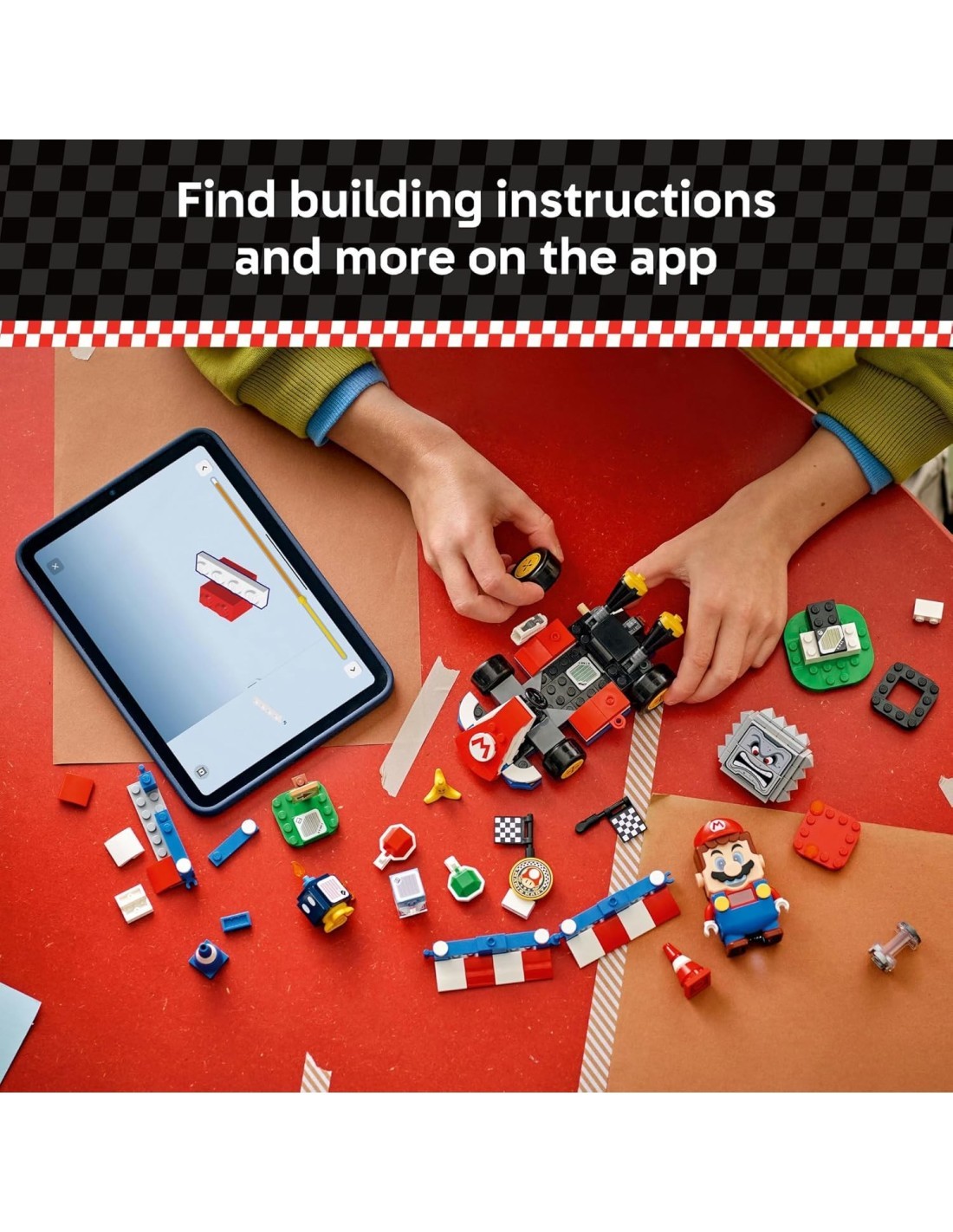 LEGO 72043 Super Mario Mario Kart Mario Interattivo e Kart Standard