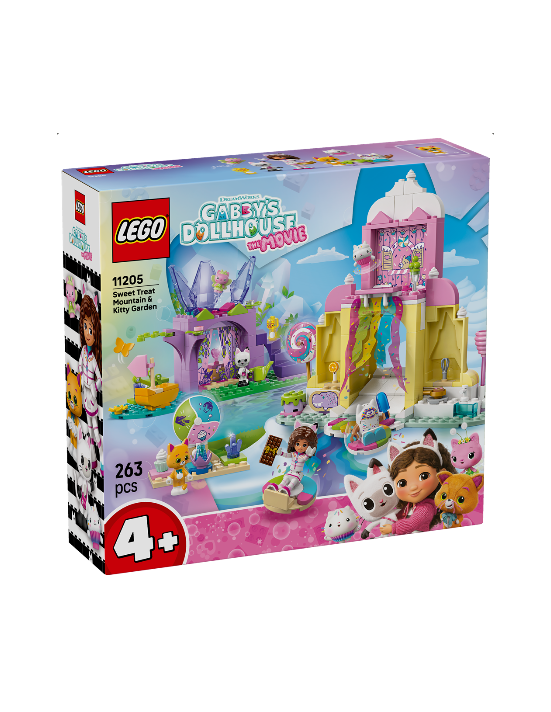 LEGO 11205 Gabby's Dollhouse Dolce Montagna e Giardino di Gattina Fatina