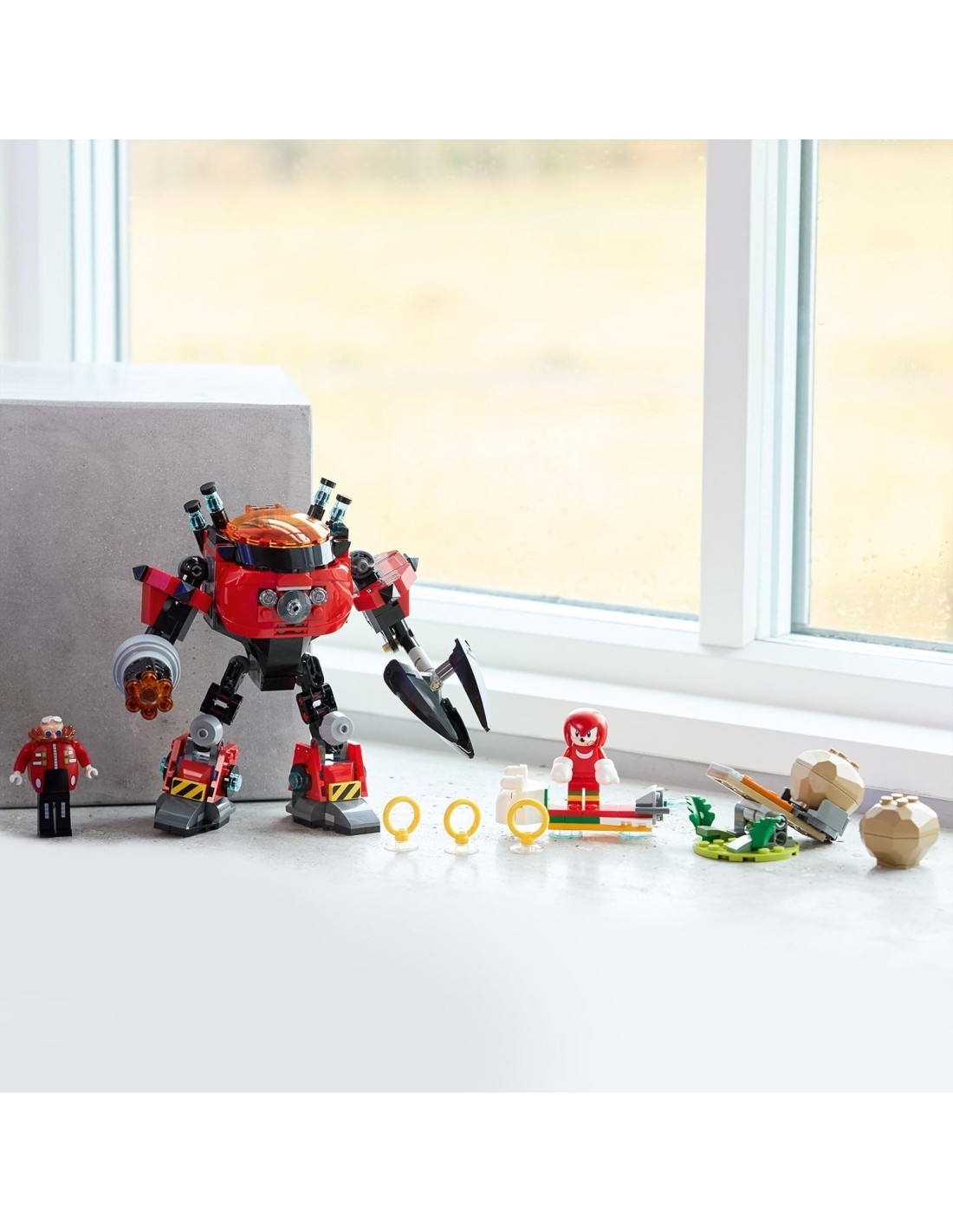LEGO 77005 Sonic – Knuckles vs. il Mech Egg Crusher del Dr. Eggman