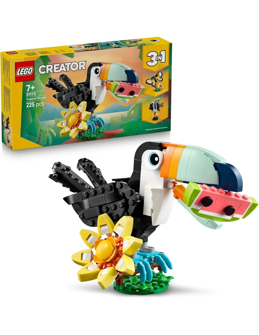 LEGO 31173 Creator 3 in 1 Animali Selvatici: Tucano Tropicale
