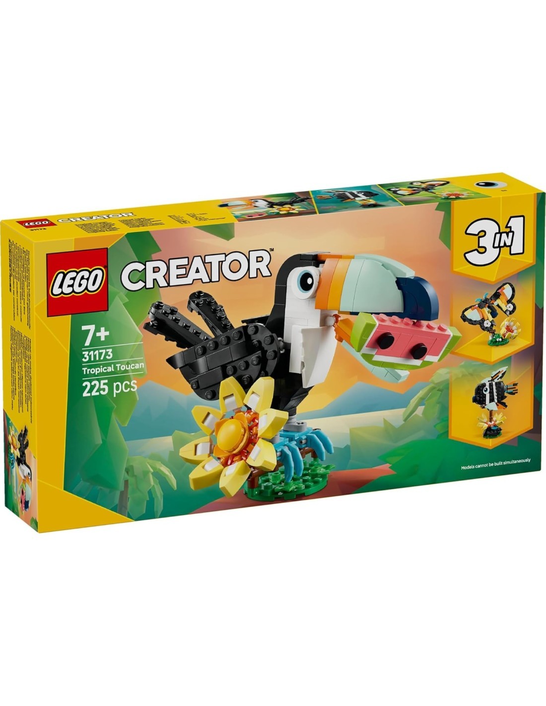 LEGO 31173 Creator 3 in 1 Animali Selvatici: Tucano Tropicale