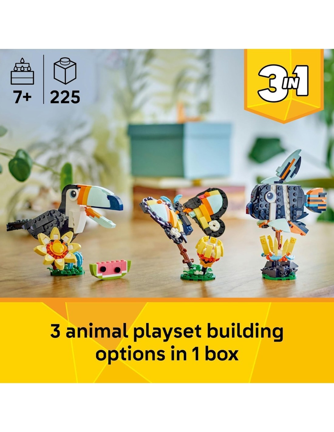 LEGO 31173 Creator 3 in 1 Animali Selvatici: Tucano Tropicale