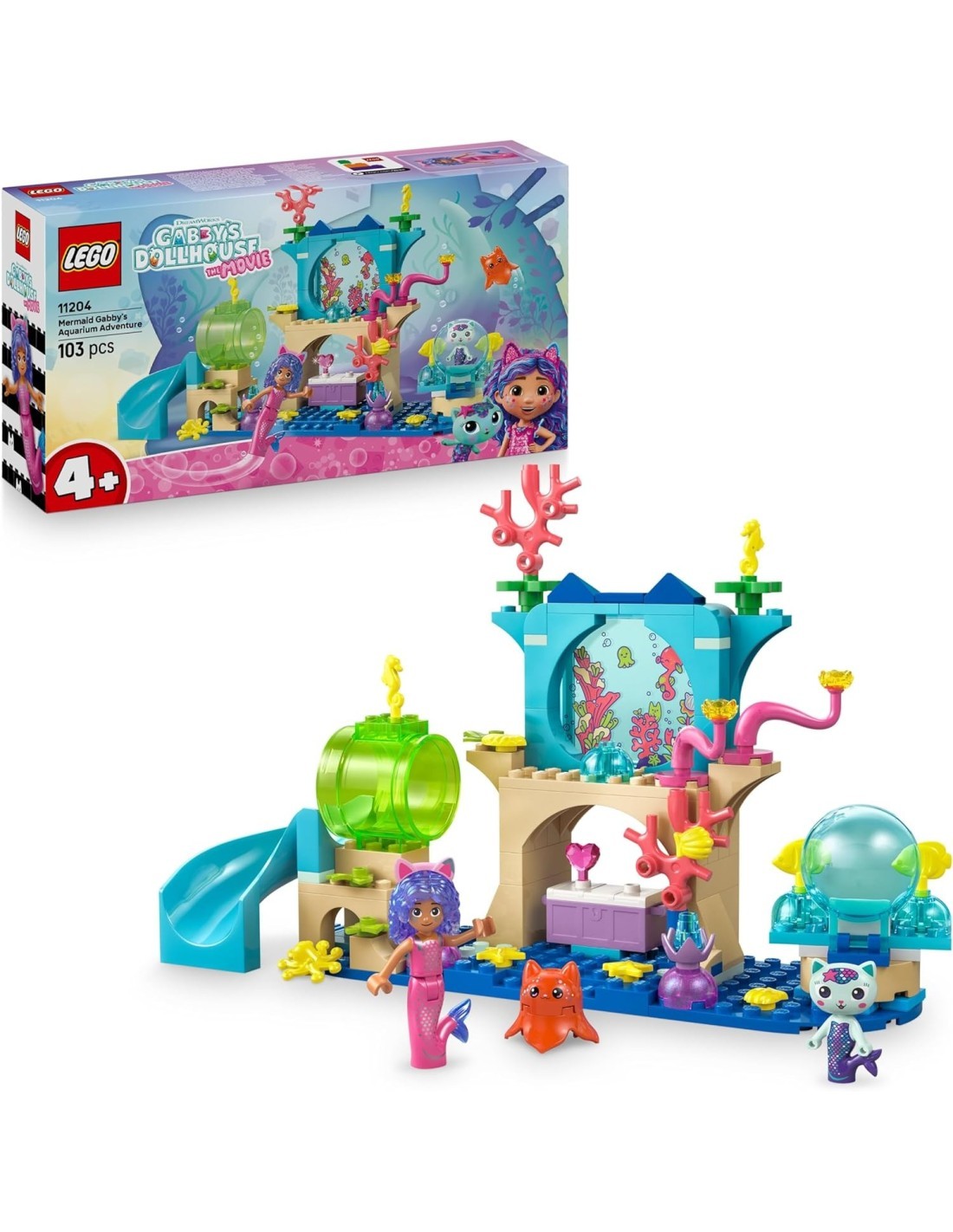LEGO 11204 Gabby’s Dollhouse – Avventura nell’Acquario di Gabby Sirena
