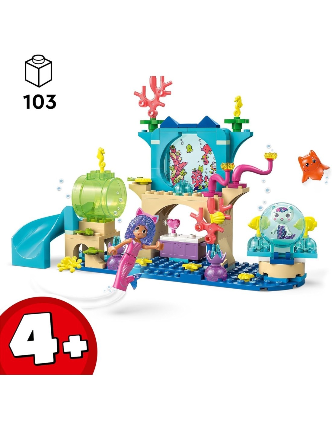 LEGO 11204 Gabby’s Dollhouse – Avventura nell’Acquario di Gabby Sirena