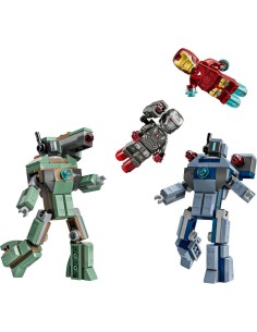 LEGO Marvel 76320 Iron Man e War Machine contro i Droni di Hammer