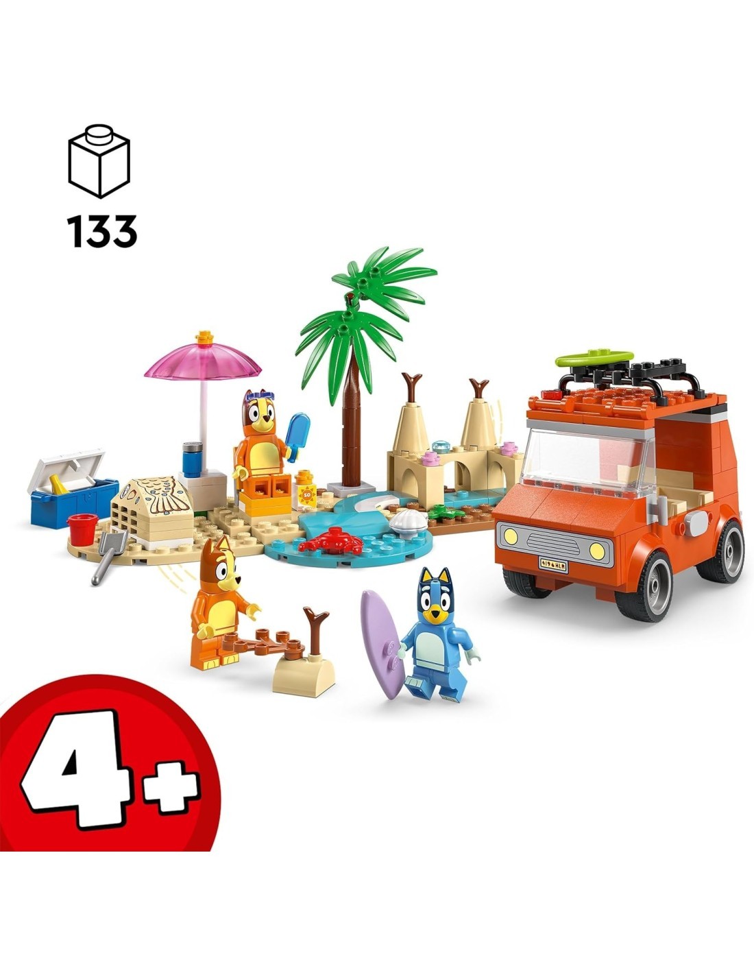 LEGO 11202 Bluey Vacanza sulla Spiaggia della Famiglia di Bluey