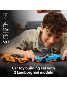 LEGO Speed Champions 77238 Lamborghini Revuelto e Huracán STO | Set 2 Auto Iconiche