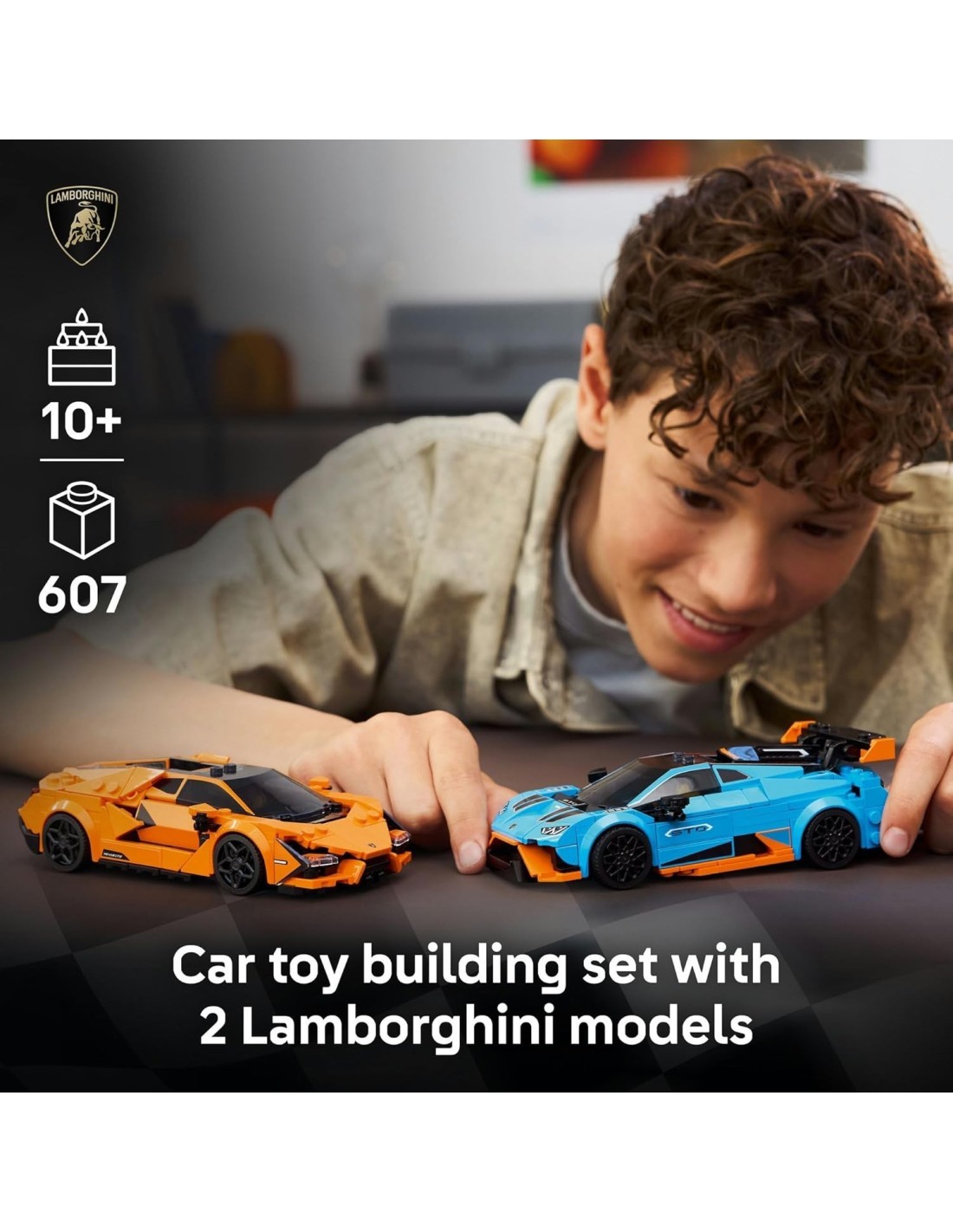 LEGO Speed Champions 77238 Lamborghini Revuelto e Huracán STO | Set 2 Auto Iconiche