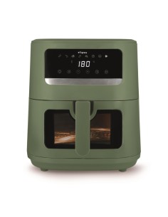 Friggitrice ad Aria, Iridea Verde, 8 Litri, Doppia Resistenza, 2000W, Display Digitale