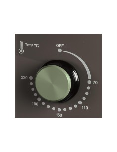 Fornetto Elettrico, Forno Ventilato Verde Salvia, 60 Litri, Timer 60 Minuti, 1900W, Girarrosto, Antiaderente