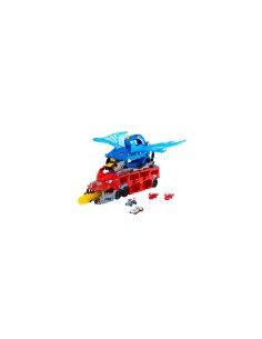 Hot Wheels City Ultra Drag Haul - Camion Trasportatore con Draghi e Pista