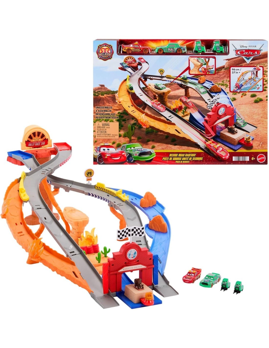 Disney Pixar Cars Sfreccia e Soccorri Circuito per Soccorso Stradale