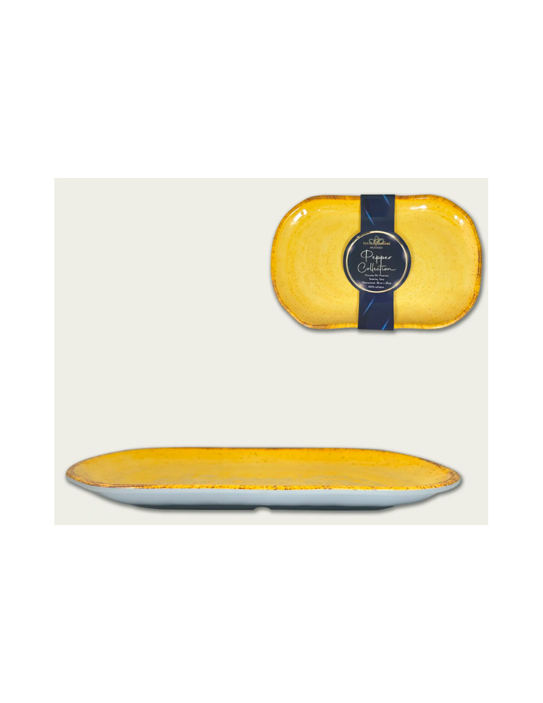 VASSOIO 30X20X3 MELAMINA YELLOW PEPPER