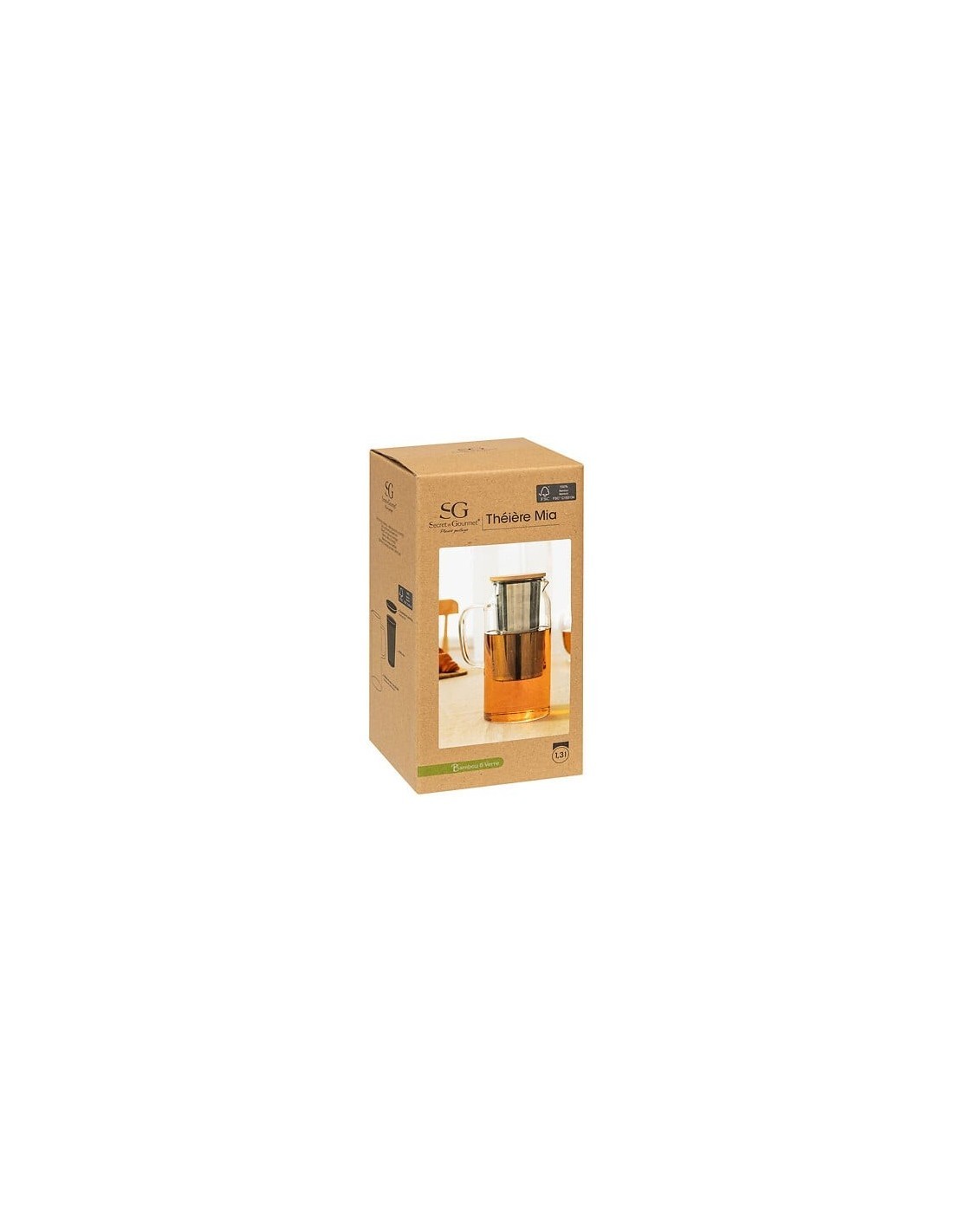 Teiera Mia in vetro borosilicato 1,3 L