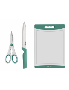 SET COLTELLO, TAGLIERE, FORBICI, PEDRINI