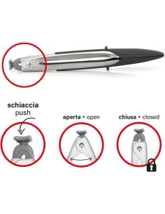 PEDRINI, PINZE CUCINA MULTIUSO ACCIAIO SILICONE, 25 CM