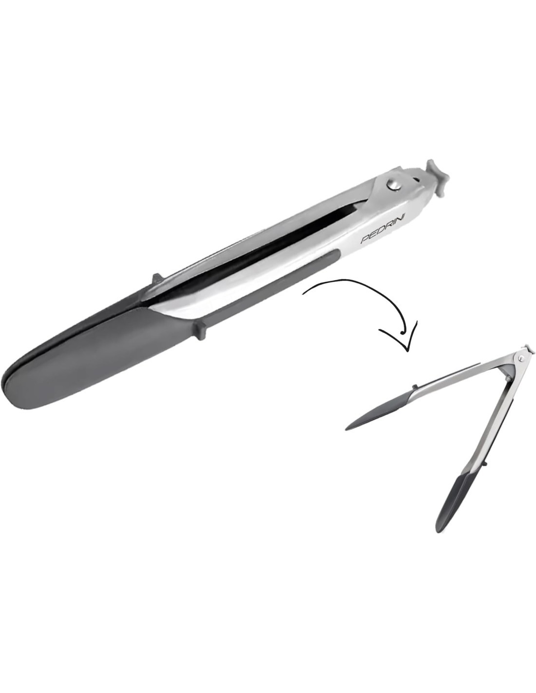 PEDRINI, PINZE CUCINA MULTIUSO ACCIAIO SILICONE, 25 CM