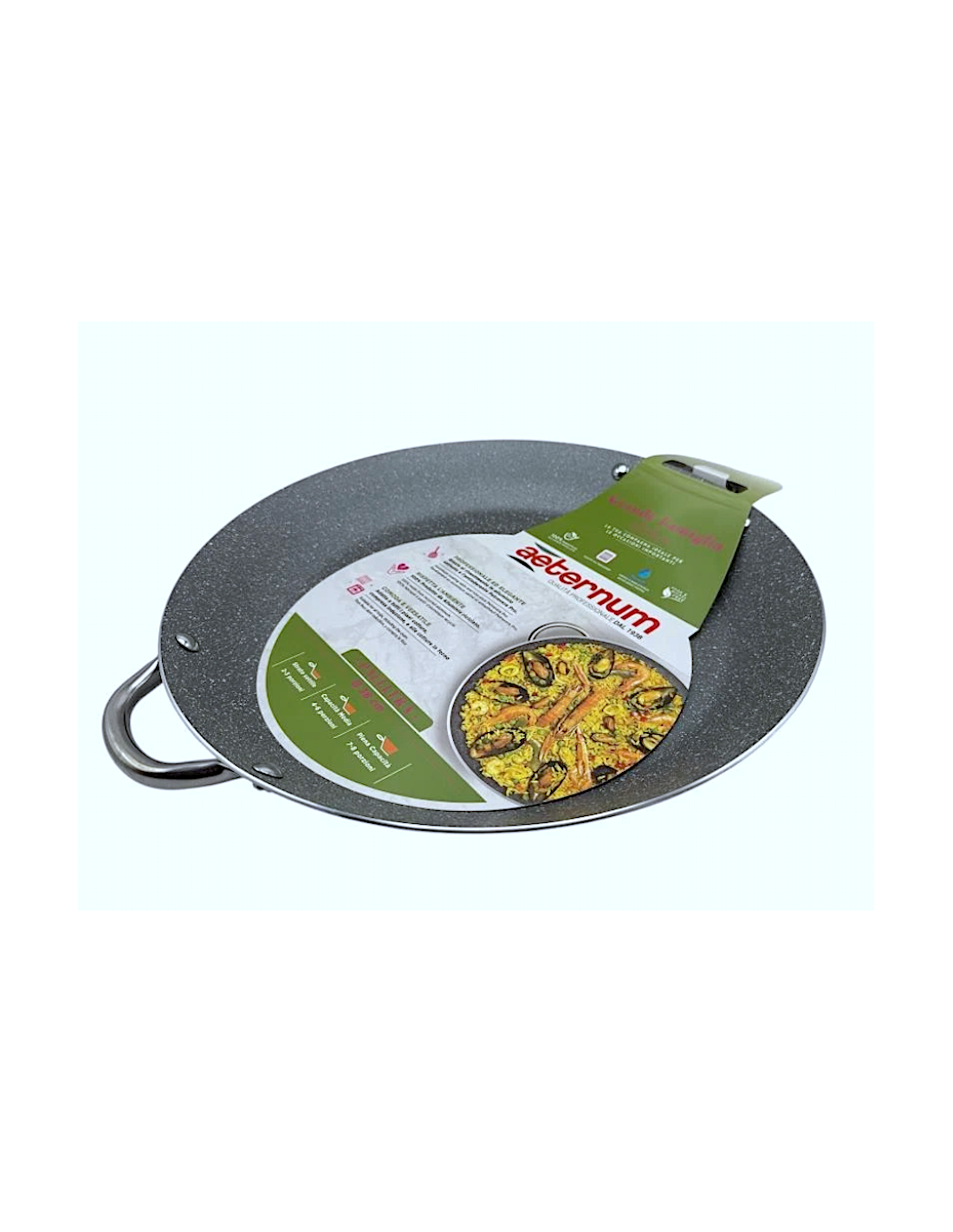 Padella Aeternum per Paella 38 cm – Grande Famiglia, Antiaderente Petravera Plus